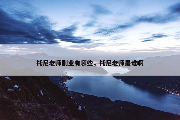 托尼老师副业有哪些，托尼老师是谁啊