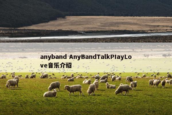 anyband AnyBandTalkPIayLove音乐介绍