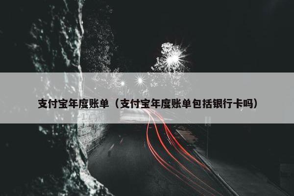 支付宝年度账单（支付宝年度账单包括银行卡吗）