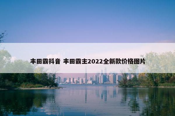 丰田霸抖音 丰田霸主2022全新款价格图片