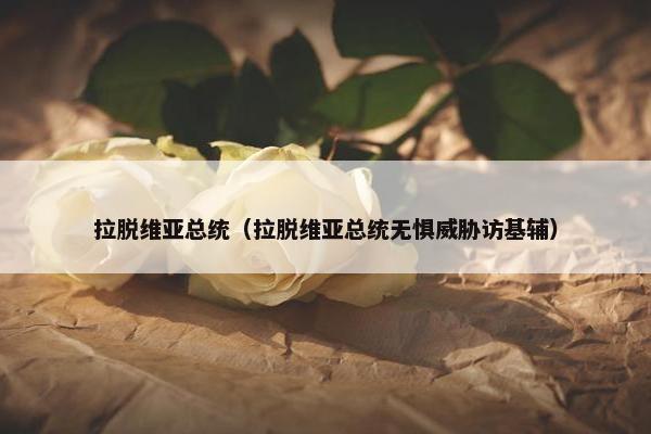 拉脱维亚总统（拉脱维亚总统无惧威胁访基辅）