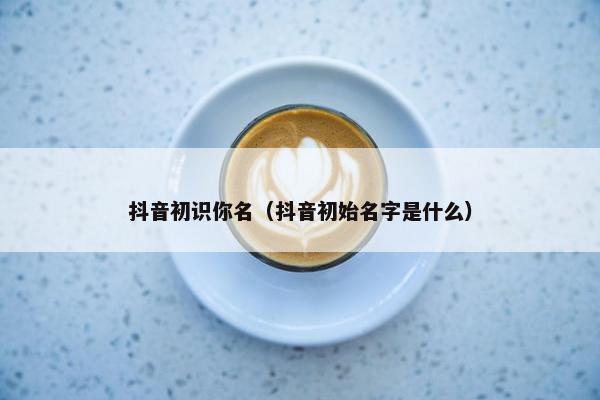 抖音初识你名（抖音初始名字是什么）