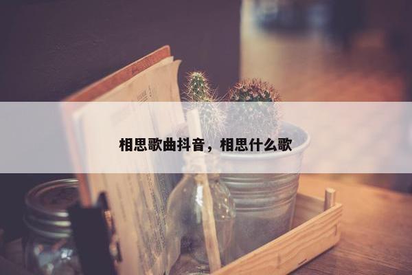 相思歌曲抖音，相思什么歌