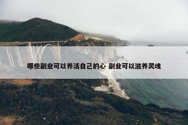 哪些副业可以养活自己的心 副业可以滋养灵魂