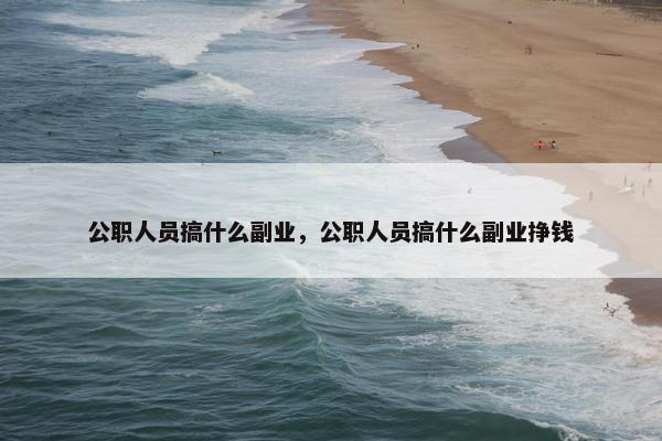 公职人员搞什么副业，公职人员搞什么副业挣钱