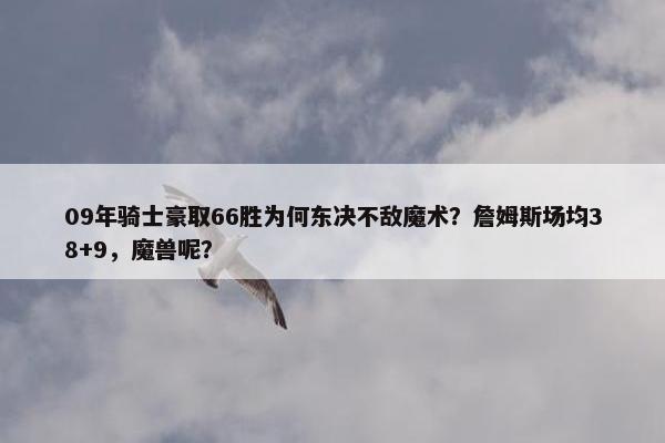 09年骑士豪取66胜为何东决不敌魔术？詹姆斯场均38+9，魔兽呢？