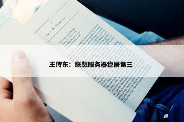 王传东：联想服务器稳居第三 