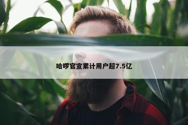 哈啰官宣累计用户超7.5亿