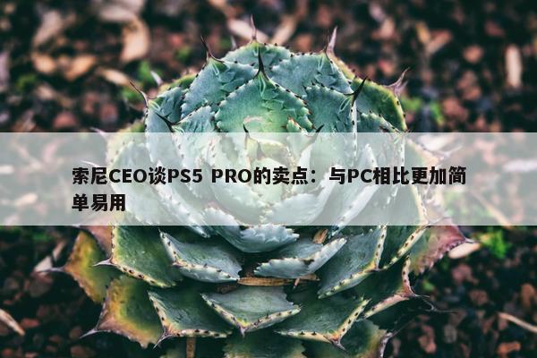 索尼CEO谈PS5 PRO的卖点：与PC相比更加简单易用