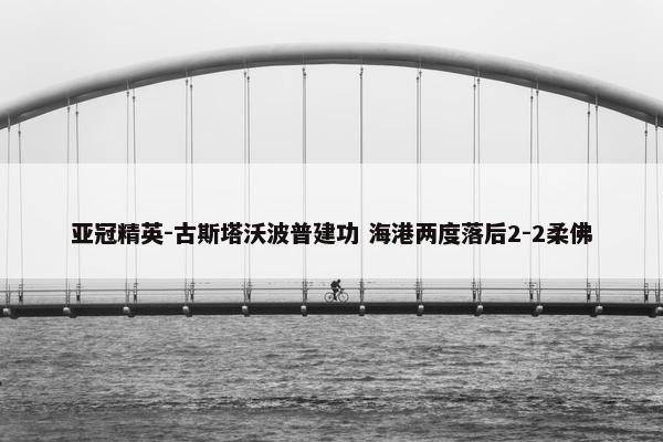 亚冠精英-古斯塔沃波普建功 海港两度落后2-2柔佛