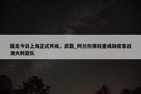 国足今日上海正式开练，武磊_阿兰伤情较重或缺席客战澳大利亚队