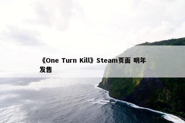 《One Turn Kill》Steam页面 明年发售