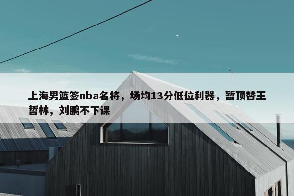 上海男篮签nba名将，场均13分低位利器，暂顶替王哲林，刘鹏不下课