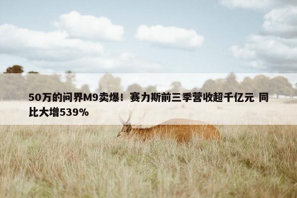 50万的问界M9卖爆！赛力斯前三季营收超千亿元 同比大增539%