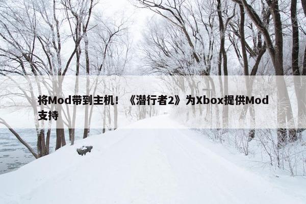 将Mod带到主机！《潜行者2》为Xbox提供Mod支持