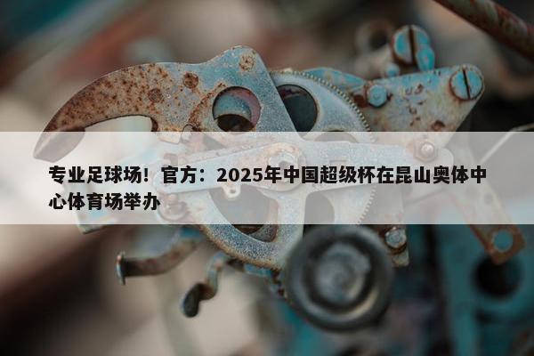 专业足球场！官方：2025年中国超级杯在昆山奥体中心体育场举办