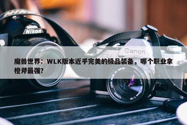 魔兽世界：WLK版本近乎完美的极品装备，哪个职业拿橙斧最强？