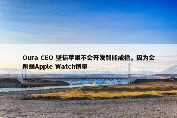 Oura CEO 坚信苹果不会开发智能戒指，因为会削弱Apple Watch销量