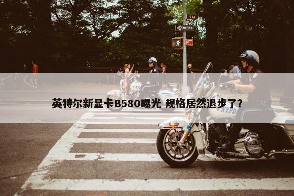 英特尔新显卡B580曝光 规格居然退步了？