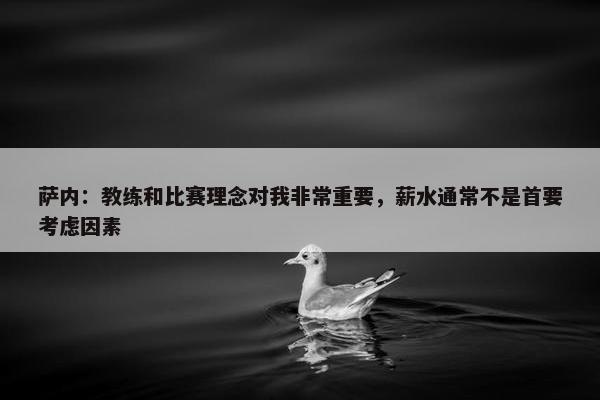 萨内：教练和比赛理念对我非常重要，薪水通常不是首要考虑因素