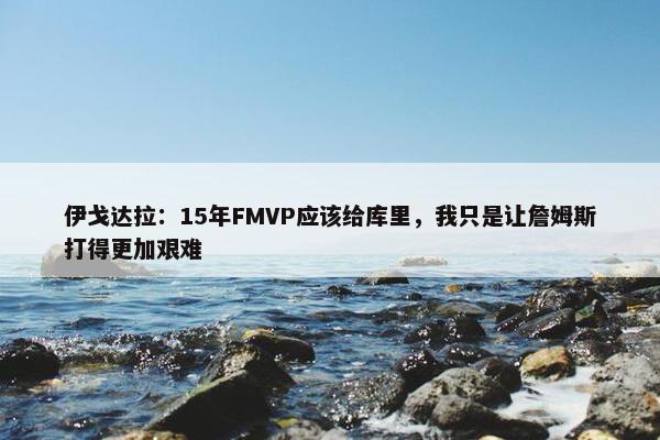 伊戈达拉：15年FMVP应该给库里，我只是让詹姆斯打得更加艰难