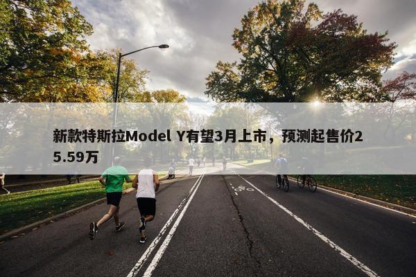 新款特斯拉Model Y有望3月上市，预测起售价25.59万