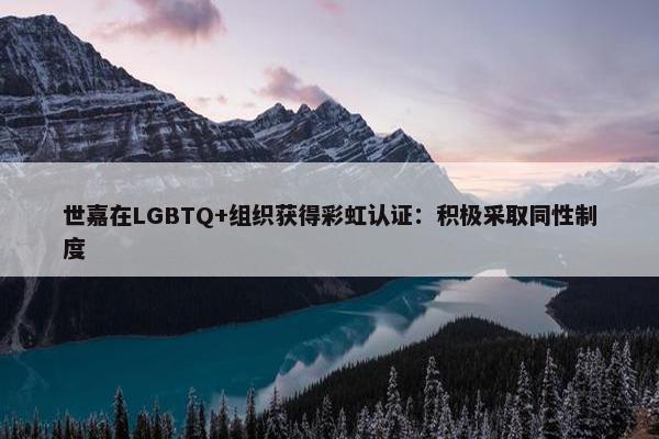 世嘉在LGBTQ+组织获得彩虹认证：积极采取同性制度