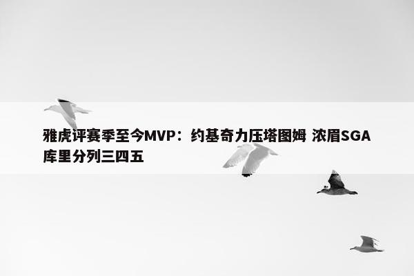 雅虎评赛季至今MVP：约基奇力压塔图姆 浓眉SGA库里分列三四五