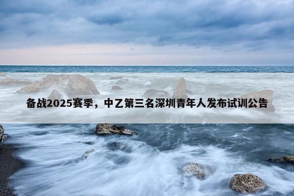 备战2025赛季，中乙第三名深圳青年人发布试训公告