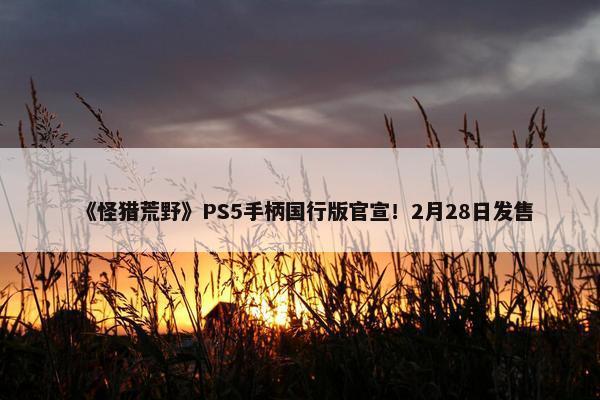 《怪猎荒野》PS5手柄国行版官宣！2月28日发售