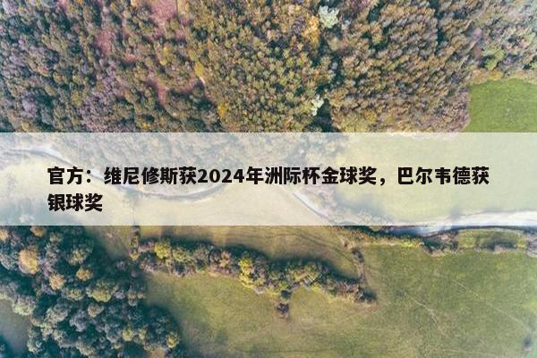 官方：维尼修斯获2024年洲际杯金球奖，巴尔韦德获银球奖