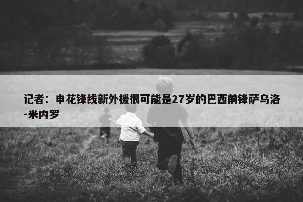 记者：申花锋线新外援很可能是27岁的巴西前锋萨乌洛-米内罗