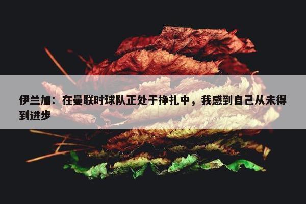 伊兰加：在曼联时球队正处于挣扎中，我感到自己从未得到进步