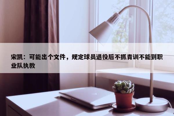 宋凯：可能出个文件，规定球员退役后不抓青训不能到职业队执教