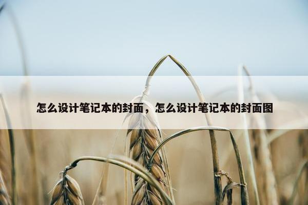 怎么设计笔记本的封面，怎么设计笔记本的封面图