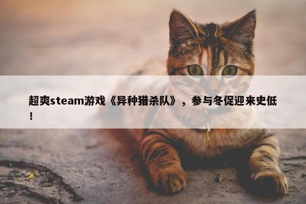 超爽steam游戏《异种猎杀队》，参与冬促迎来史低！