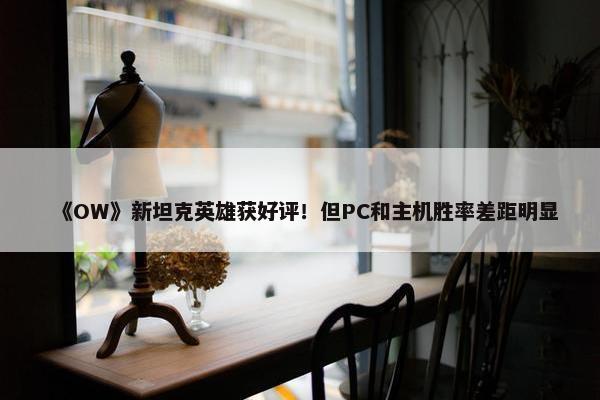 《OW》新坦克英雄获好评！但PC和主机胜率差距明显