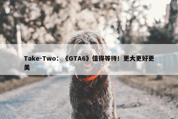 Take-Two：《GTA6》值得等待！更大更好更美